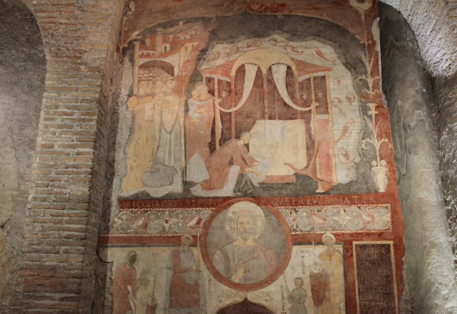 divinely built crypt for Pope Saint Clement